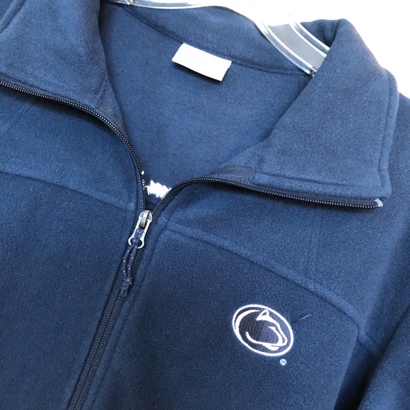 PennState Fleece Jacket  Columbia Brand Very Nice - Picture 2 of 6